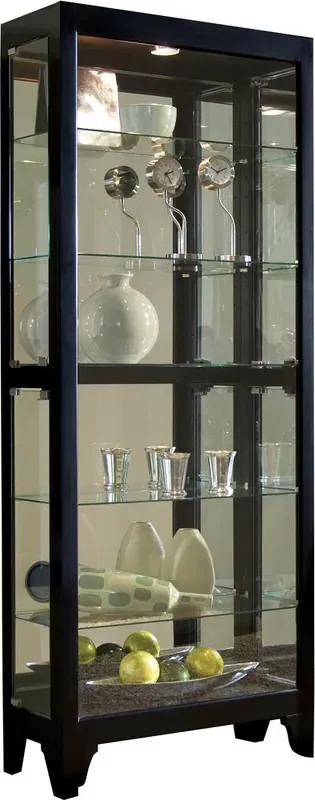 Pulaski – Onyx Mirrored Curio – 21218