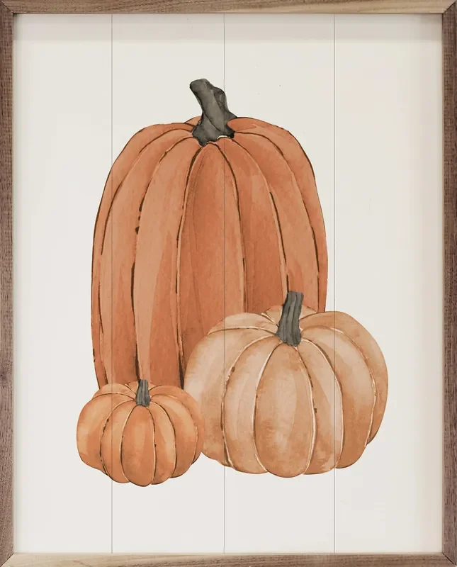 Pumpkin Trio Framed Art