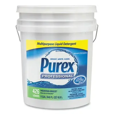 Purex® Liquid Laundry Detergent, Mountain Breeze, 5 Gal. Pail