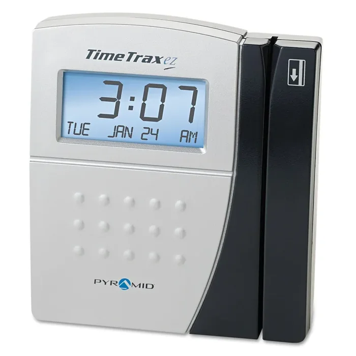 Pyramid Technologies Timetrax Ez Time And Attendance System, Digital Display, Black