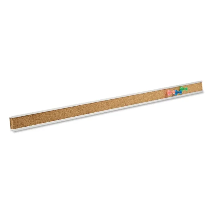 Quartet® Bulletin Bar I, 1″ x 24″, Brown/Silver