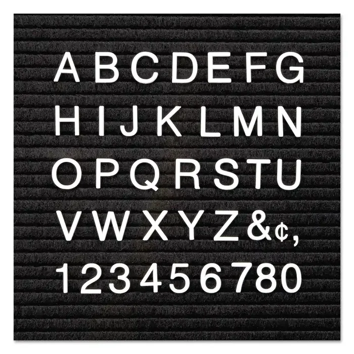 Quartet® Character Sets, Pin, White, 1″h, 300/set