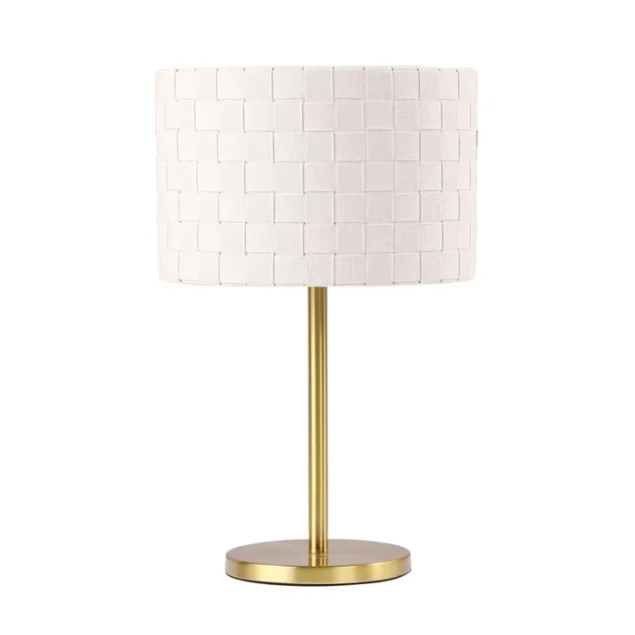 RAMIRO Drum Shade Metal Bedside Table Lamp