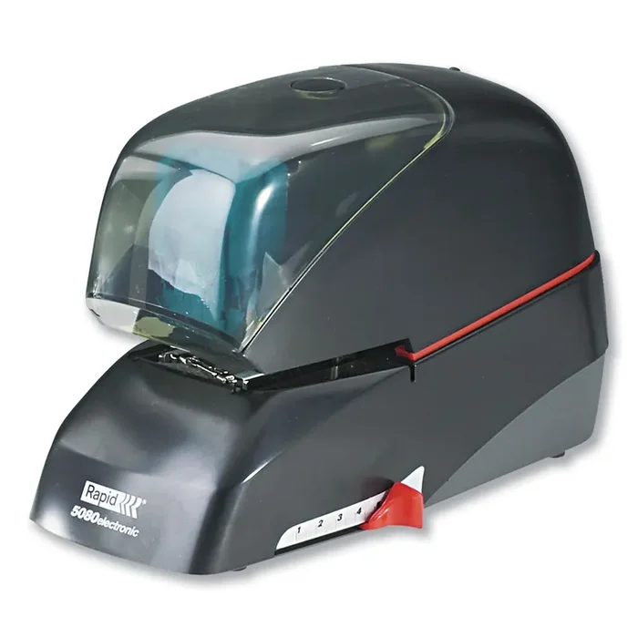 Rapid® 5080e Professional Electric Stapler, 90-Sheet Capacity, Black