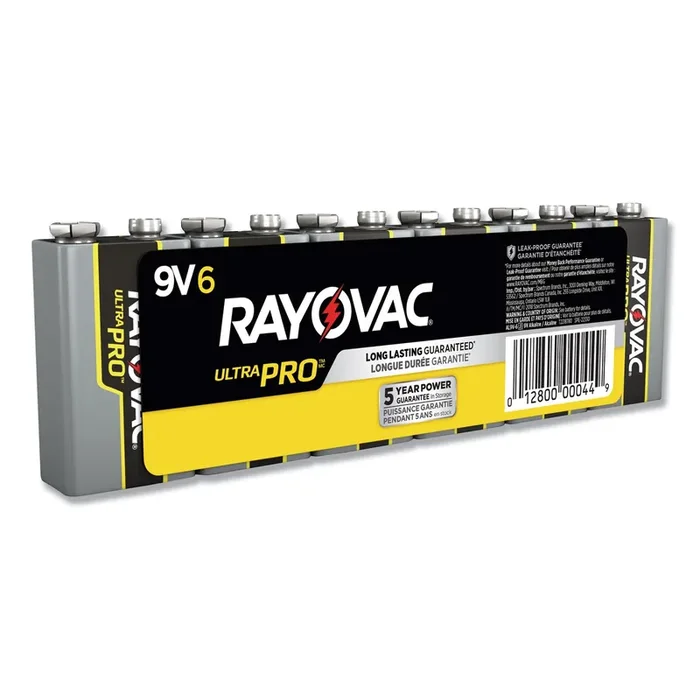 Rayovac® Ultra Pro Alkaline 9v Batteries, 6/pack