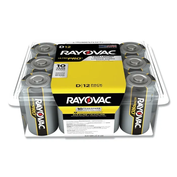Rayovac® Ultra Pro Alkaline D Batteries, 12/pack