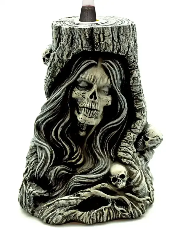 Reaper-In-Log Backflow Burner