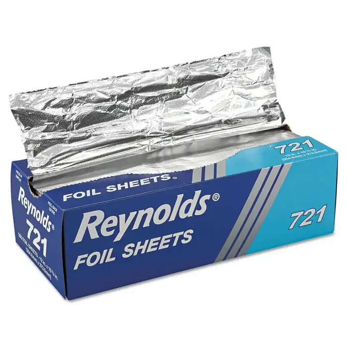 Reynolds Wrap® Interfolded Aluminum Foil Sheets, 10.75 x 12, 500/Box, 6 Boxes/Carton