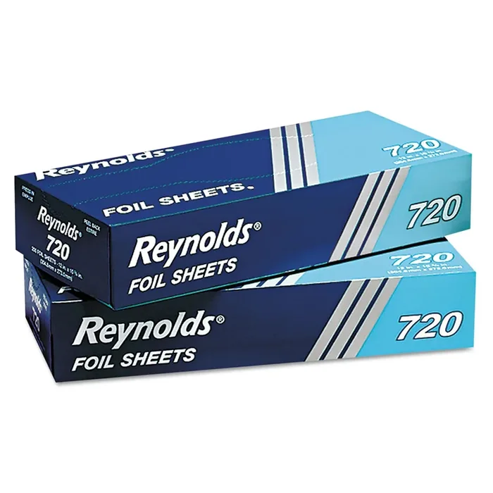 Reynolds Wrap® Pop-Up Interfolded Aluminum Foil Sheets, 10.75 x 12, 200/Box, 12 Boxes/Carton
