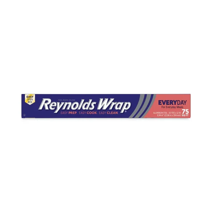 Reynolds Wrap® Standard Aluminum Foil Roll, 12″ x 75 ft