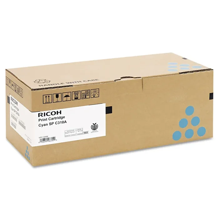 Ricoh® 406345 Toner, 2,500 Page-Yield, Cyan