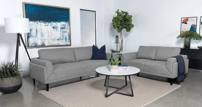 Rilynn – Upholstered Track Arm Sofa Set