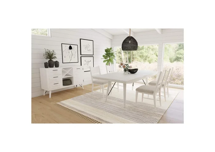 Rogen Rustic Server In Rustic White