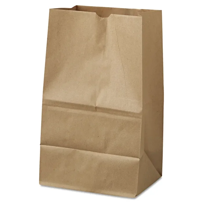 Ross & Wallace Paper Products Grocery Paper Bags, 20 Squat Size, 8.13″ x 5.88″ x 12.5″, Natural, 500/Bundle