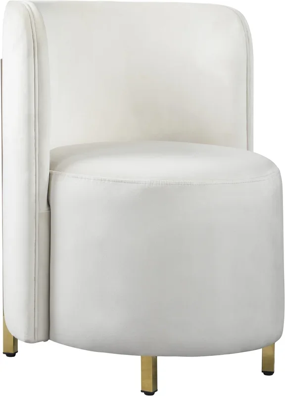 Rotunda Cream Velvet Accent Chair