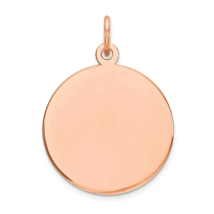Round Disc Charm 14k Rose Gold XRM538/11