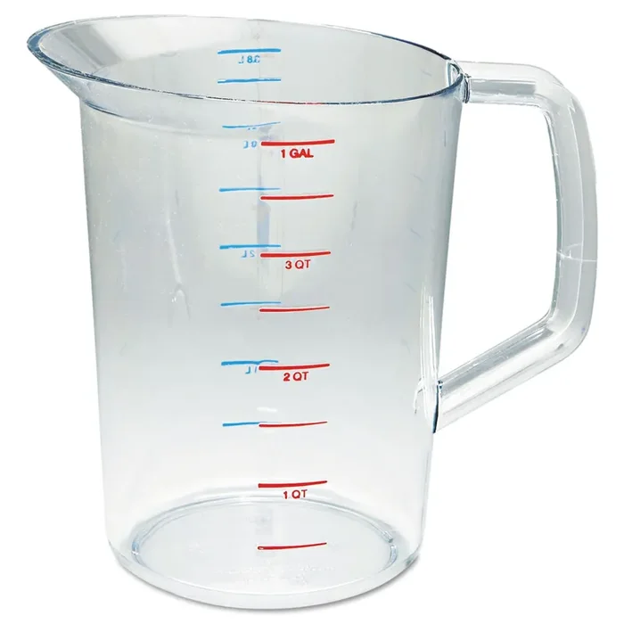 Rubbermaid® Commercial Bouncer Measuring Cup, 4 qt, Plastic, Clear