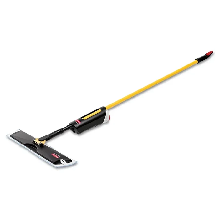 Rubbermaid® Commercial Light Commercial Spray Mop, 18″ Wide Blue Head, 52″ Steel Handle