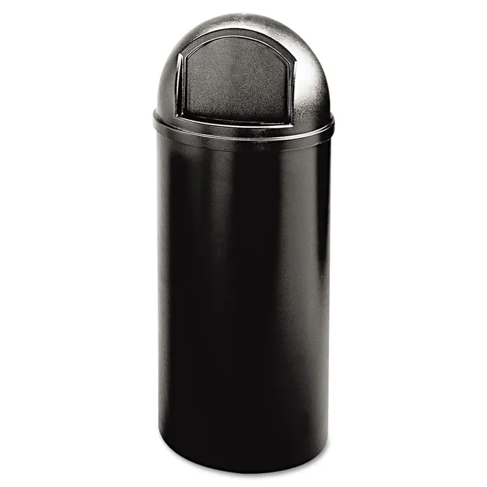 Rubbermaid® Commercial Marshal Classic Container, 15 gal, Plastic, Black