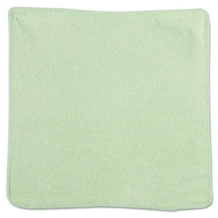 Rubbermaid® Commercial Microfiber Cleaning Cloths, 12 X 12, Green, 24/pack