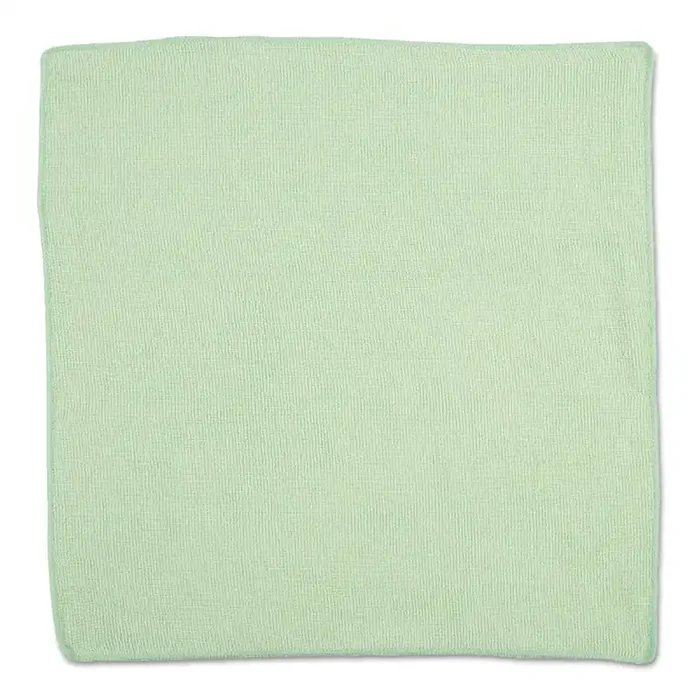 Rubbermaid® Commercial Microfiber Cleaning Cloths, 16 X 16, Green, 24/pack