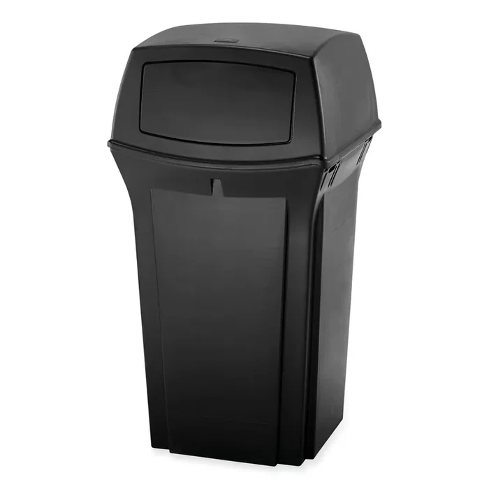 Rubbermaid® Commercial Ranger Fire-Safe Container, 45 gal, Structural Foam, Black