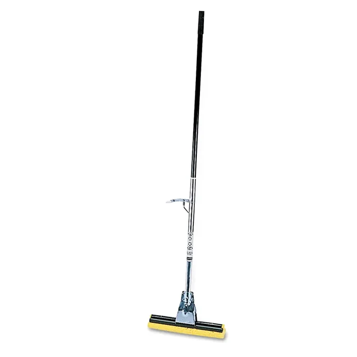 Rubbermaid® Commercial Steel Sponge Mop, 12″ Wide Yellow Cellulose Sponge Head, Bronze Steel Handle