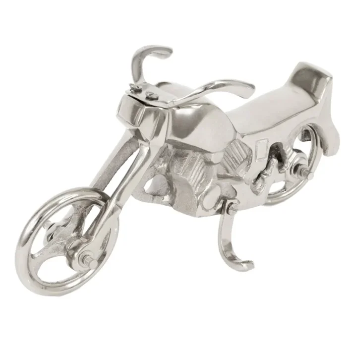 RYAN Motorcycle Tabletop Sculpture Silver