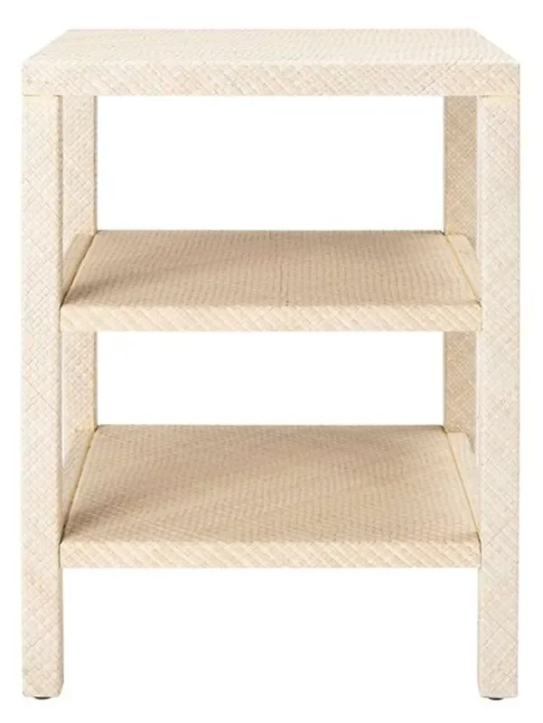 Safavieh – Apis Raffia 2 Shlf Accent Table – Light Natural – ACC6603A