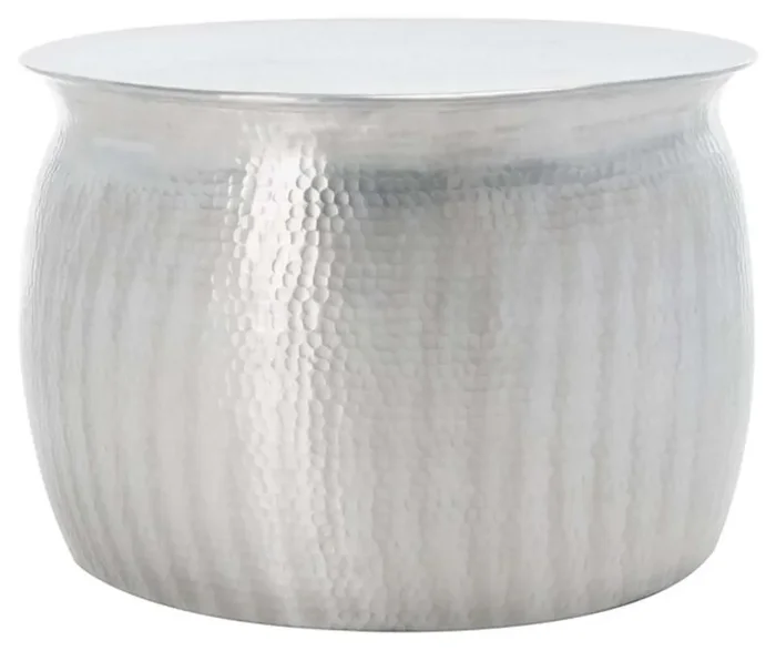 Safavieh – Aztec Metal Table Stool – Silver – FOX5516A