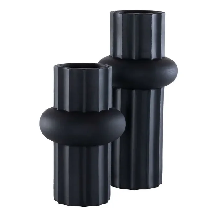 Safavieh – Croix Ceramic Vase – Antique Black (Set of 2) – RDC4020B-SET2