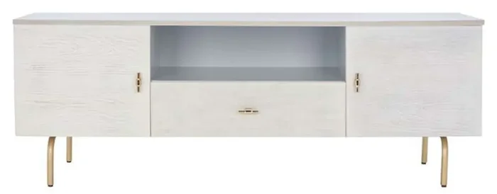 Safavieh – Genevieve Media Stand – Grey – White Washed – MED5000E