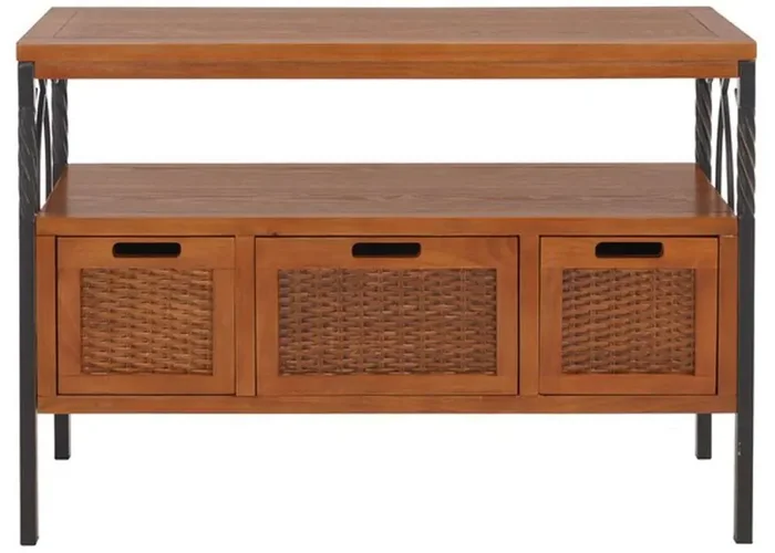 Safavieh – Joshua Media Console – Pewter – Walnut – AMH6532A