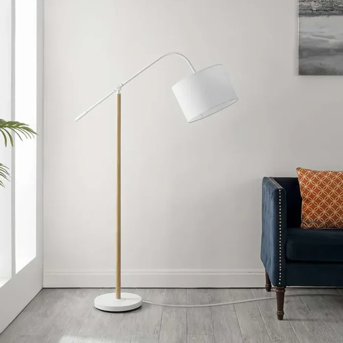 Safavieh – Levitt 61 Inch Floor Lamp – White – Natural – FLL4134A