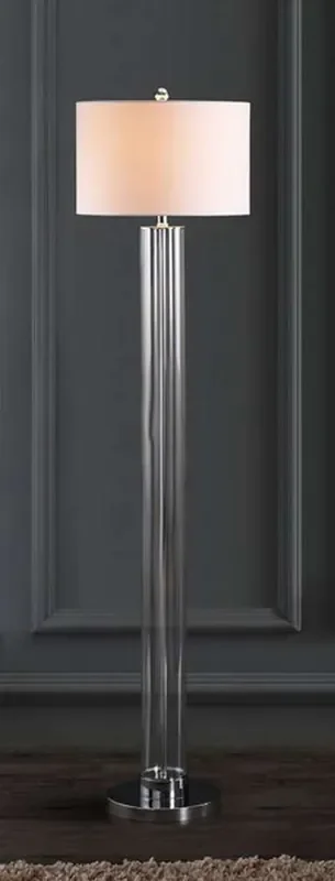Safavieh – Lovato Floor Lamp – Chrome – Clear – FLL4017A