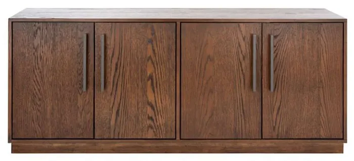 Safavieh – Mallory 4 Door Media Stand – Dark Brown – SFV2120A