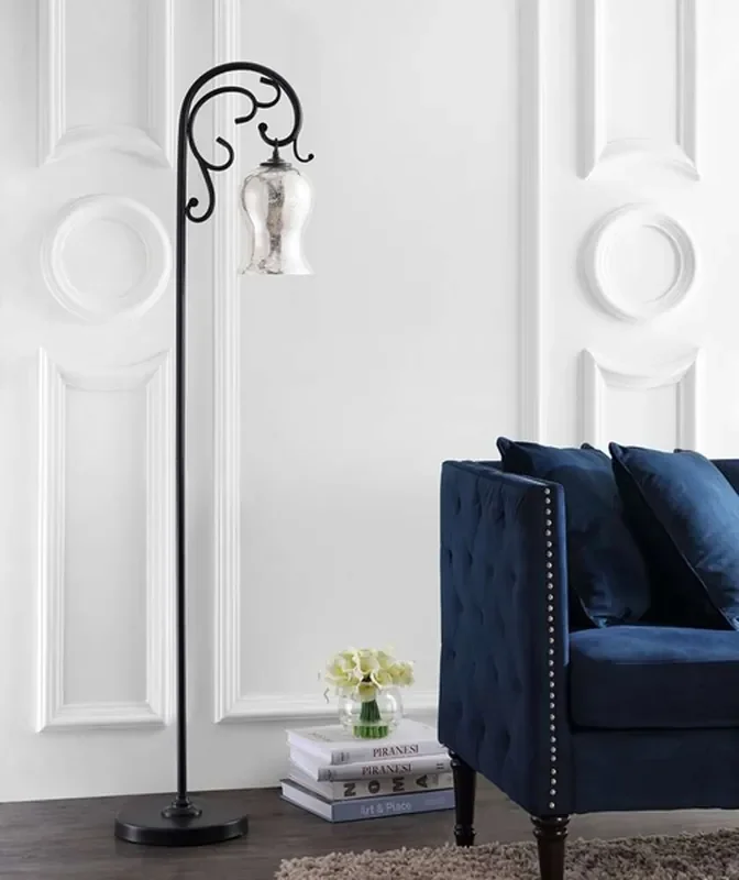 Safavieh – Meridia Floor Lamp – Black – FLL4057A