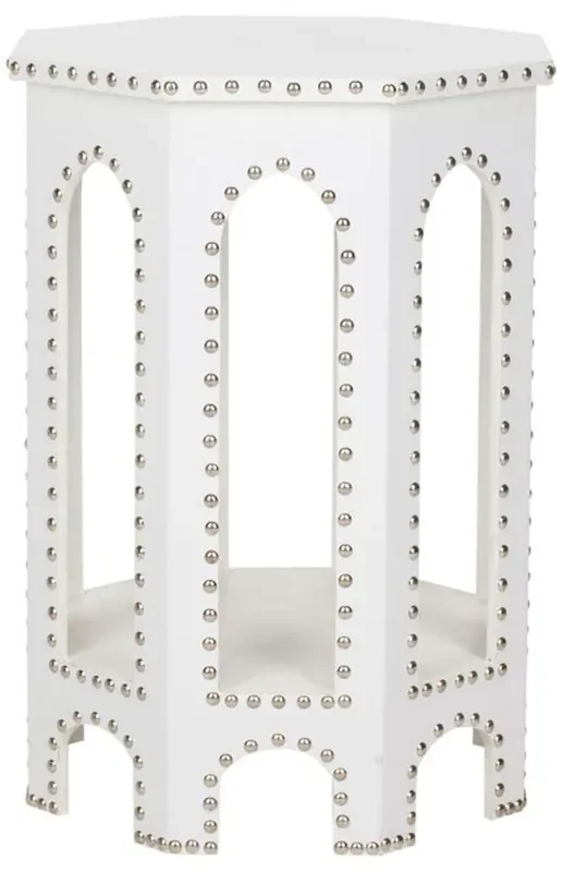 Safavieh – Nara End Table – White – FOX9501C