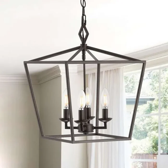 Safavieh – Rosalen 4Lt 14 Inch Pendant – Oil Rub Bronze – PND4086A