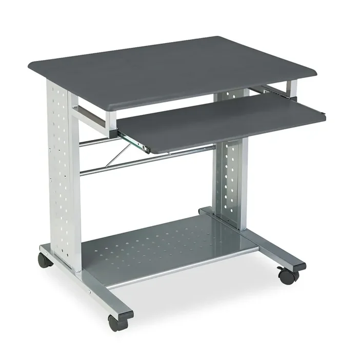 Safco® Empire Mobile Pc Cart, 29.75″ X 23.5″ X 29.75″, Anthracite/silver