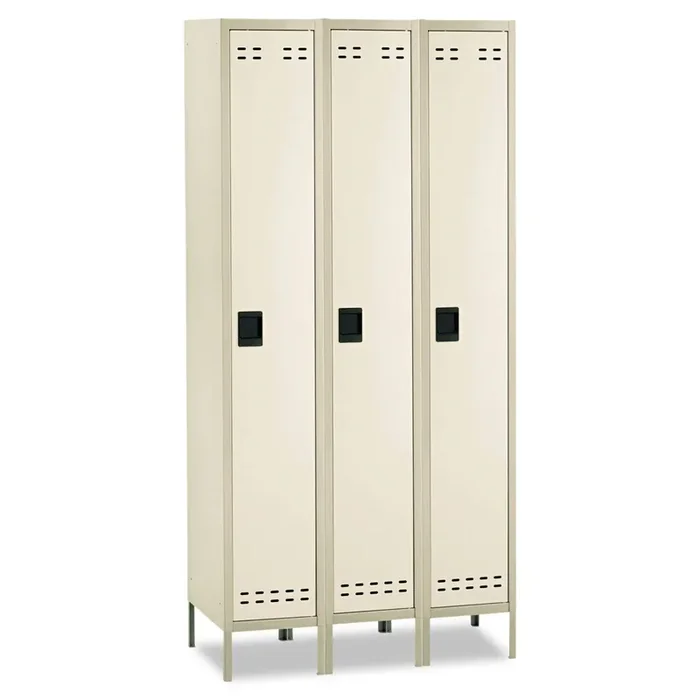 Safco® Single-Tier, Three-Column Locker, 36w X 18d X 78h, Two-Tone Tan