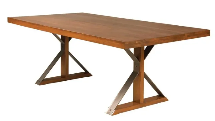 Saloom Furniture – Ambrose Dining Table 42 x 72 x 29 in Walnut – MAWS-4272-AMB-Walnut-G