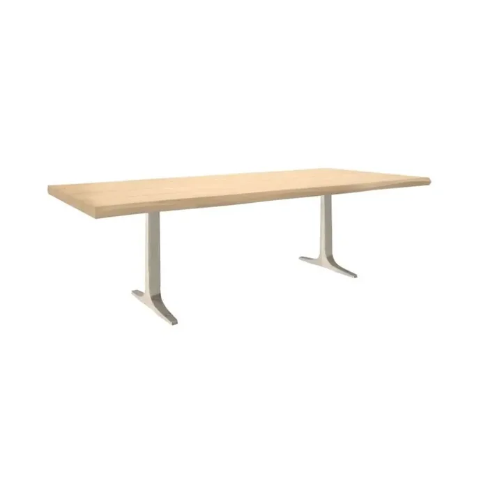 Saloom Furniture – Apollo Wave Edge Dining Table 42 x 96 x 29 in Natural – MWWS-4296-APO-Natural-G