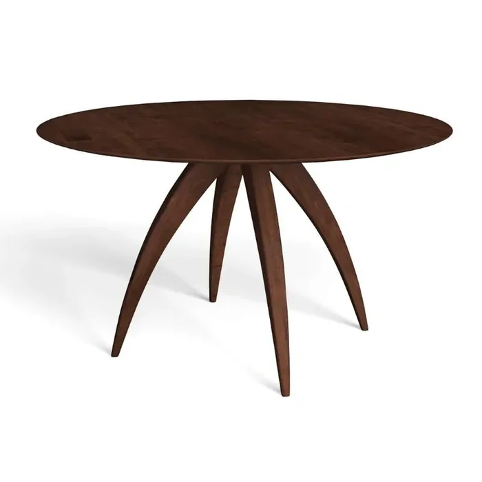 Saloom Furniture – Ella Dining Table 54 x 54 x 29 in Java – SCWO-5454-ELL-Java-G