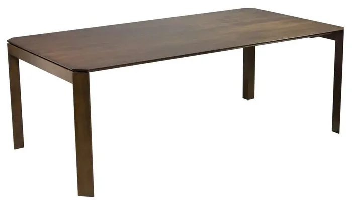 Saloom Furniture – Mila Dining Table 42 x 72 x 29 in Java – SKWP-4272-MIL-Java-G