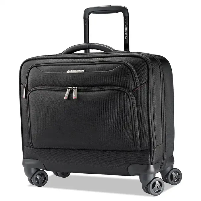 Samsonite® Xenon 3 Spinner Mobile Office, Fits Devices Up to 15.6″, Ballistic Polyester, 13.25 x 7.25 x 16.25, Black