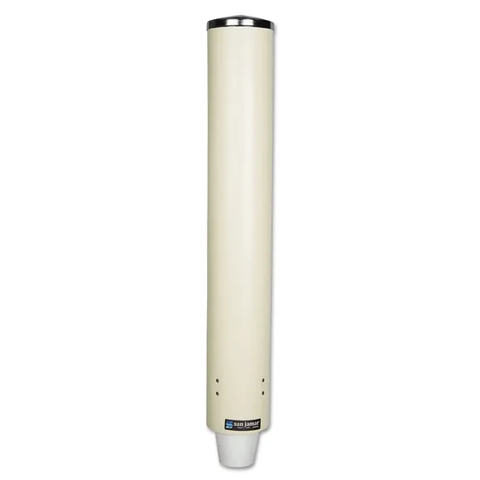 San Jamar® Foam Cup Dispenser With Removable Cap, For 4 Oz To 10 Oz Cups, Sand
