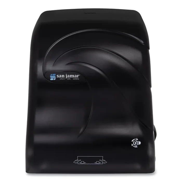 San Jamar® Simplicity Mechanical Roll Dispenser, 12.38 X 9.5 X 14.63, Black Pearl