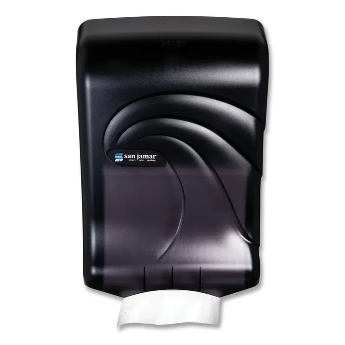San Jamar® Ultrafold Multifold/c-Fold Towel Dispenser, Oceans, 11.75 X 6.25 X 18, Transparent Black Pearl