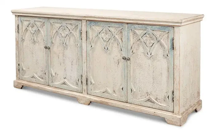 Sarreid Ltd – Alambra Sideboard – White – 40365